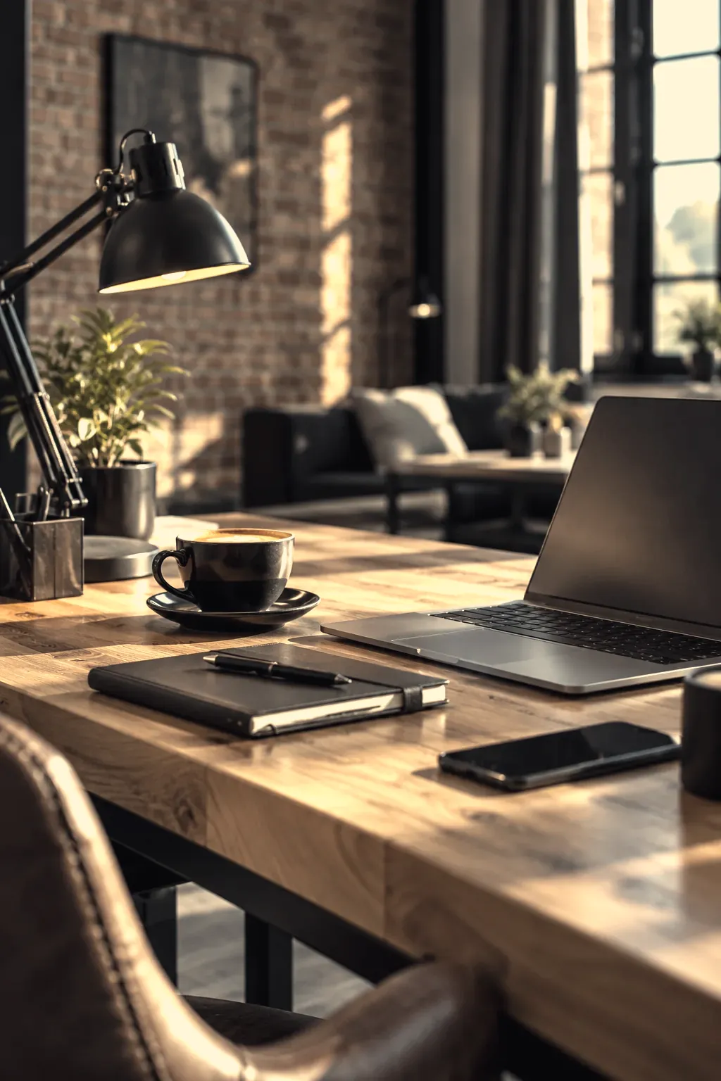 Arbeitsplatz im Loft